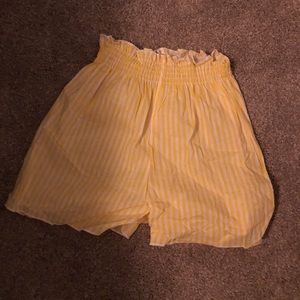 stripped yellow pants